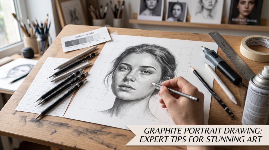 Graphite Portrait Drawing